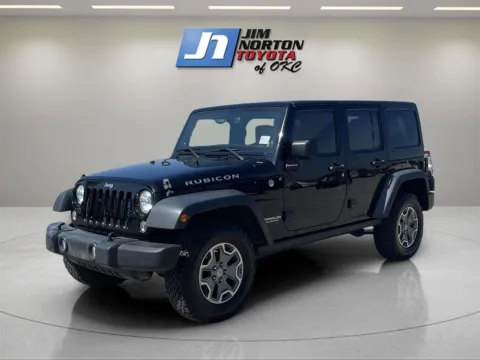 Black 2014 Jeep Wrangler Unlimited Rubicon for sale in Oklahoma City, OK