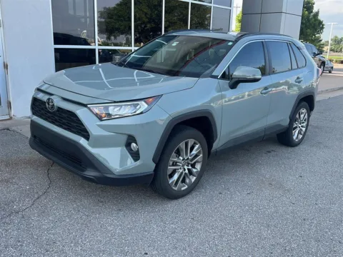 Gray 2021 Toyota RAV4 XLE Premium for sale in Oklahoma City, OK