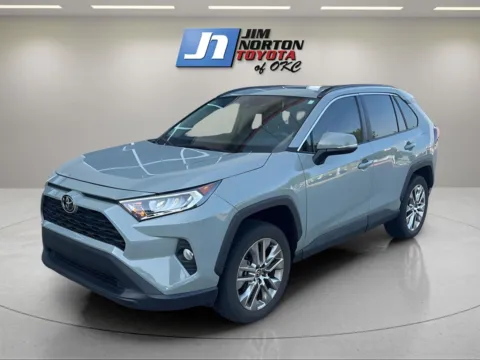 Gray 2021 Toyota RAV4 XLE Premium for sale in Oklahoma City, OK