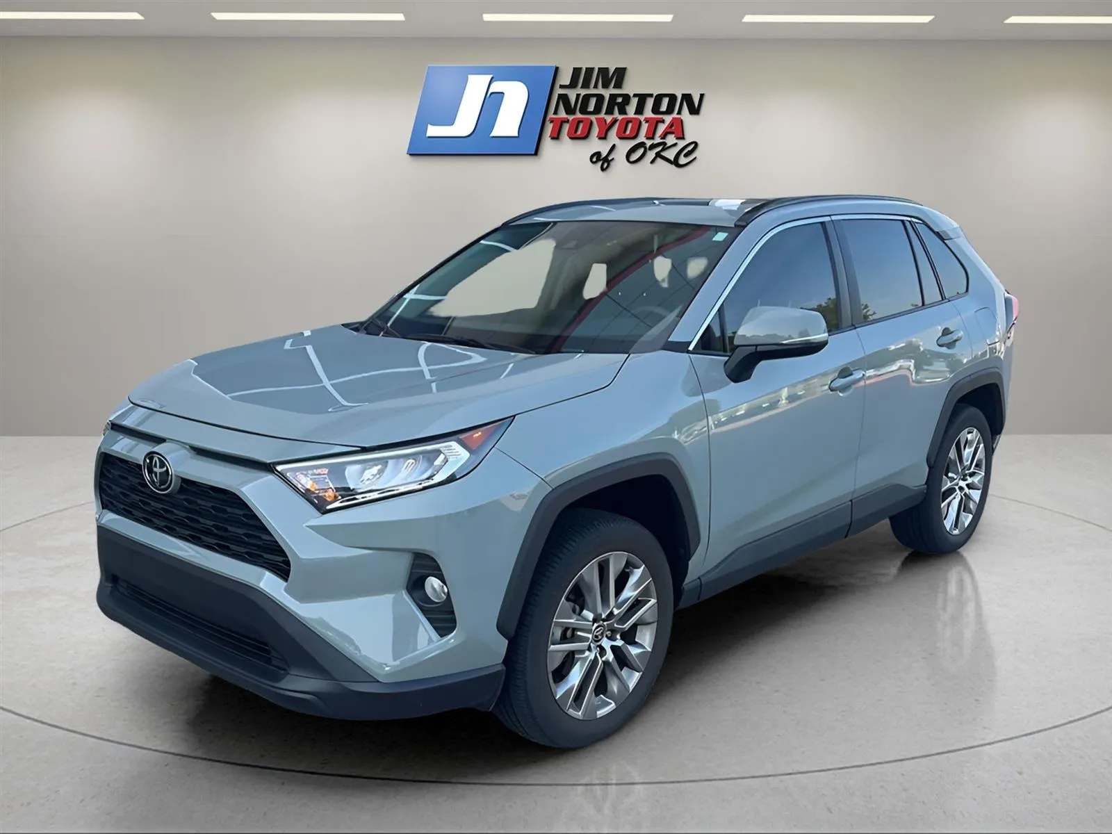 Gray 2021 Toyota RAV4 XLE Premium for sale in Oklahoma City, OK