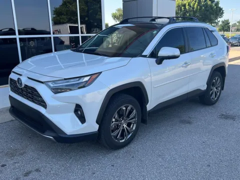 White 2023 Toyota RAV4 Hybrid Limited for sale in Oklahoma City, OK