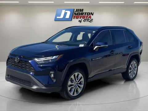 Blue 2022 Toyota RAV4 XLE Premium for sale in Oklahoma City, OK