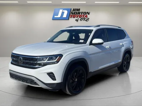 White 2021 Volkswagen Atlas 3.6L V6 SEL for sale in Oklahoma City, OK