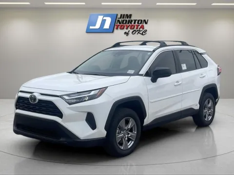 White 2025 Toyota RAV4 Hybrid LE for sale in Oklahoma City, OK