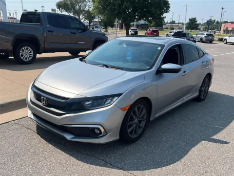 Silver 2019 Honda Civic Sedan EX for sale in Oklahoma City, OK