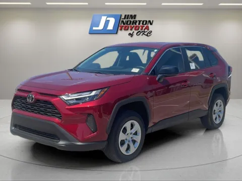 Red 2025 Toyota RAV4 LE for sale in Oklahoma City, OK