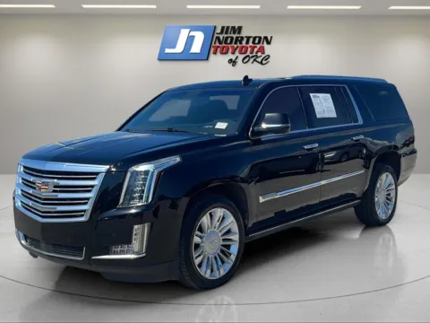 Black 2016 Cadillac Escalade ESV Platinum for sale in Oklahoma City, OK