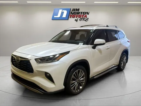 White 2021 Toyota Highlander Platinum for sale in Oklahoma City, OK