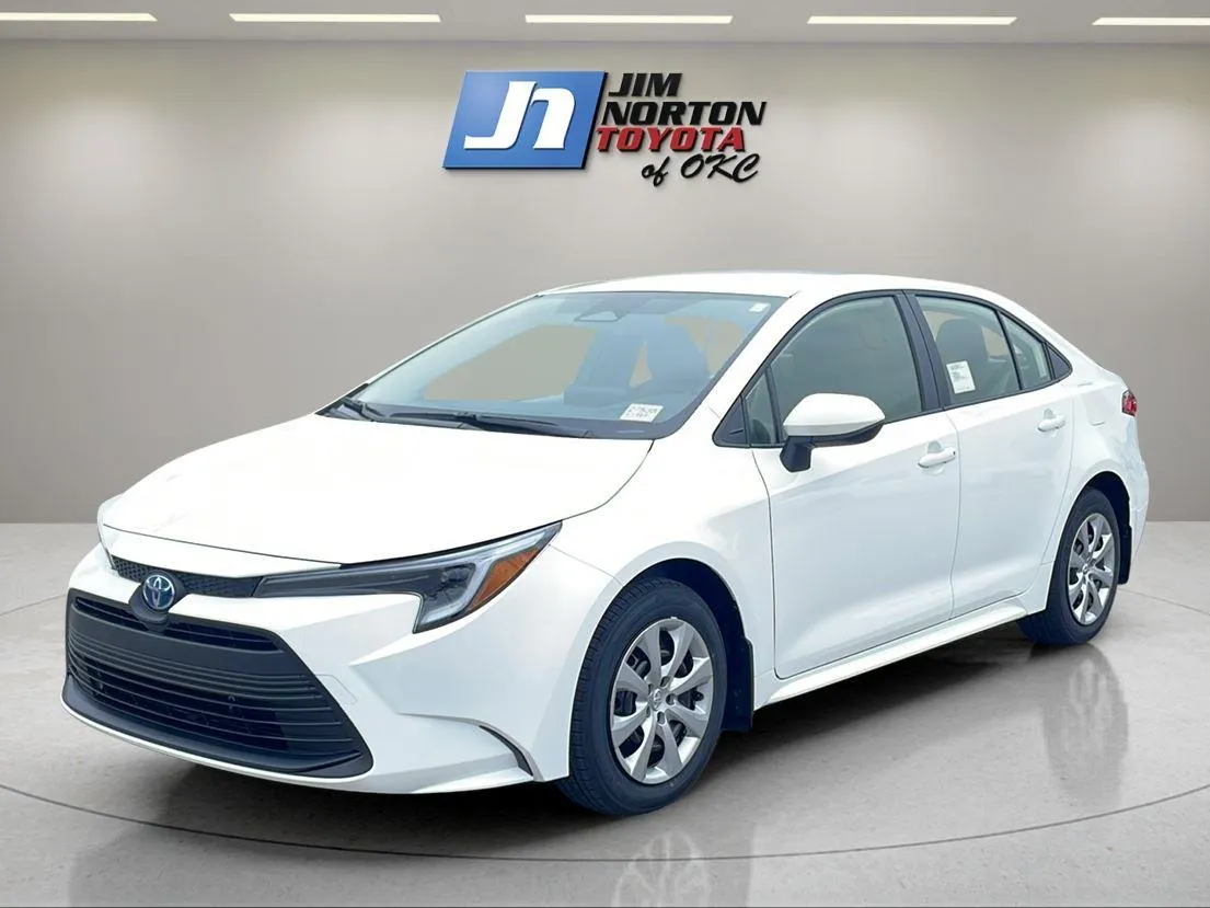 White 2025 Toyota Corolla Hybrid LE for sale in Oklahoma City, OK