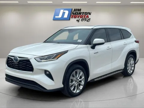 White 2021 Toyota Highlander Hybrid Limited for sale in Oklahoma City, OK