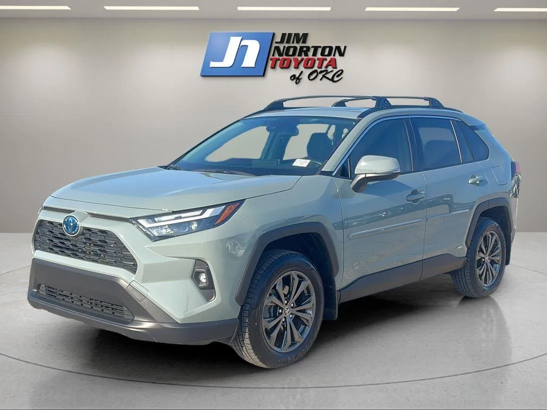 Blue 2023 Toyota RAV4 Hybrid XLE Premium for sale in Oklahoma City, OK