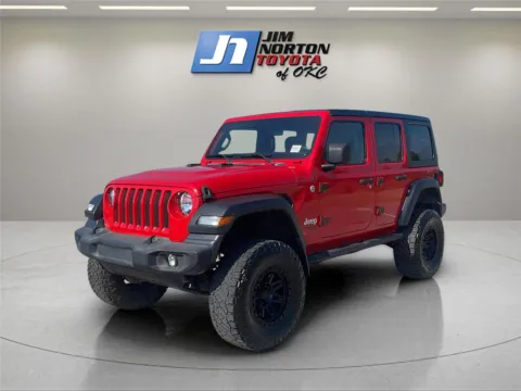Red 2020 Jeep Wrangler Unlimited Sport S for sale in Oklahoma City, OK