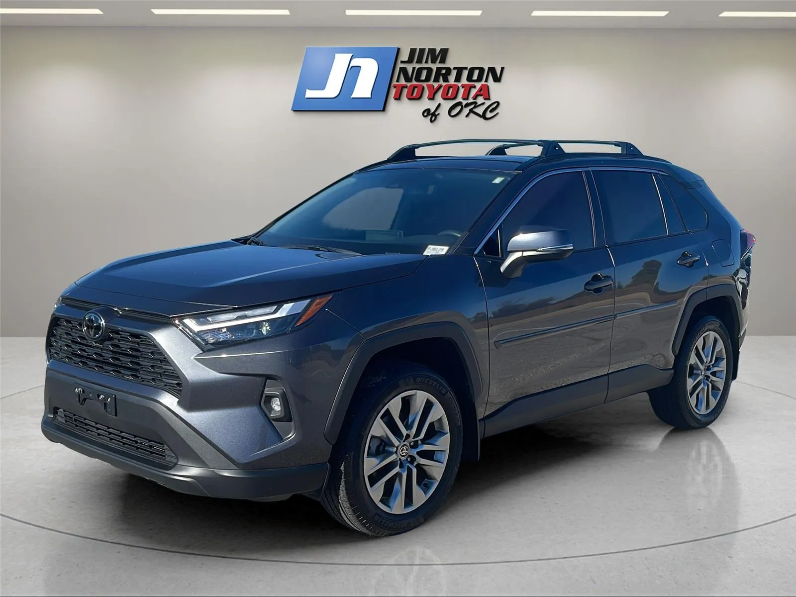Gray 2022 Toyota RAV4 XLE Premium for sale in Oklahoma City, OK