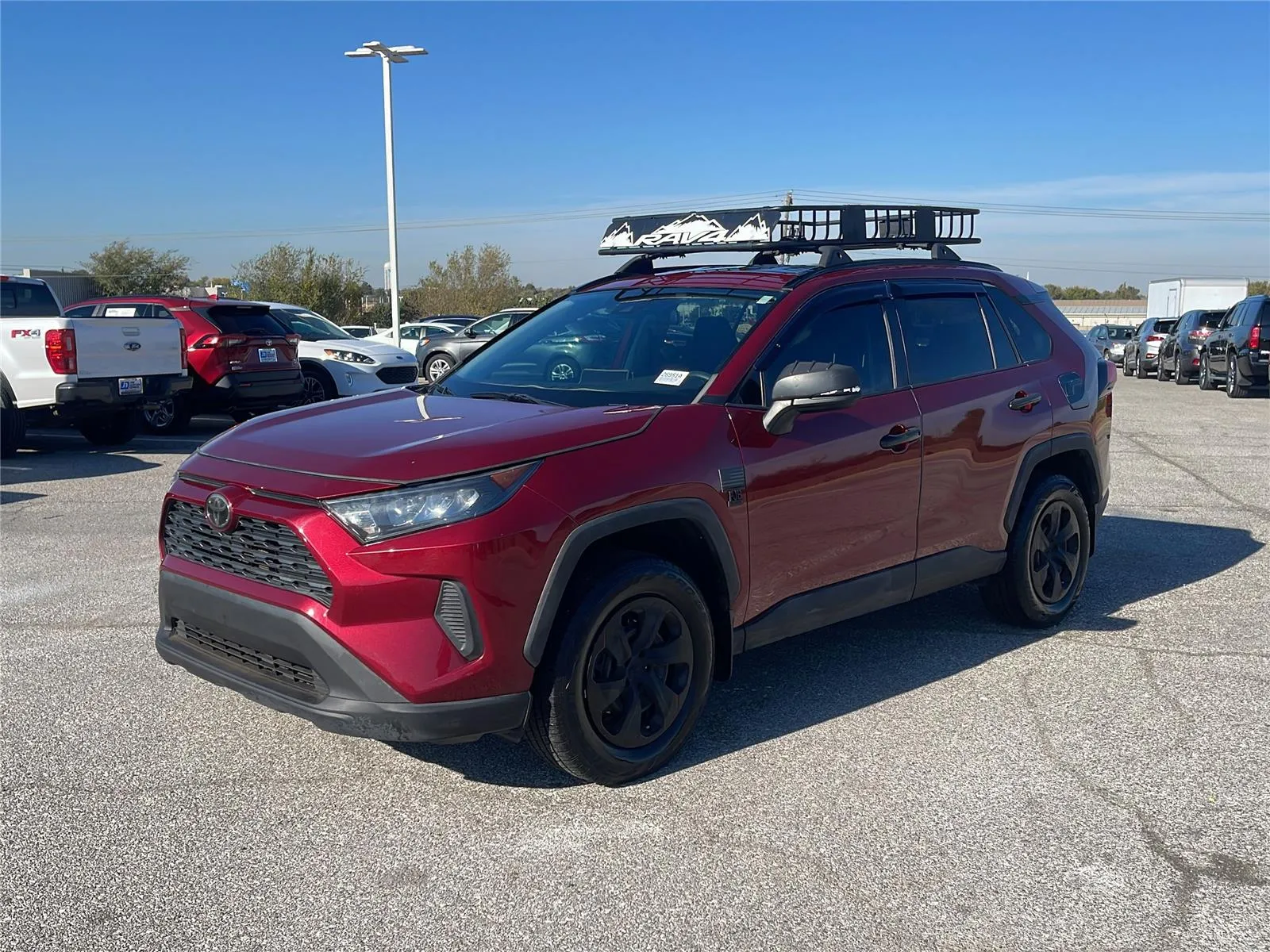 Red 2020 Toyota RAV4 LE for sale in Oklahoma City, OK