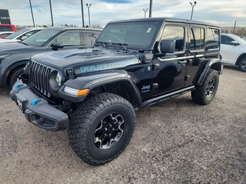 Black 2021 Jeep Wrangler 4xe Unlimited Rubicon for sale in Cheyenne, WY