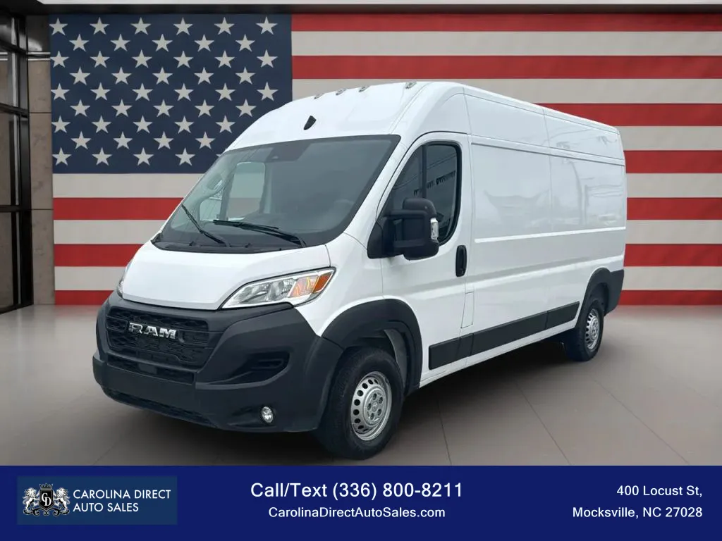 White 2025 Ram ProMaster Cargo Van 2500 Tradesman High Roof w/159' WB Van 3D for sale in Mocksville, NC