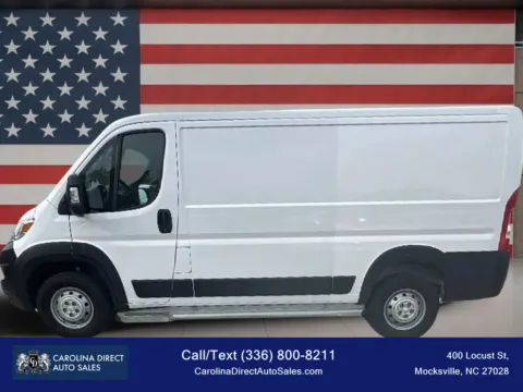 White 2023 Ram ProMaster Cargo Van 2500 Low Roof Van 3D for sale in Mocksville, NC