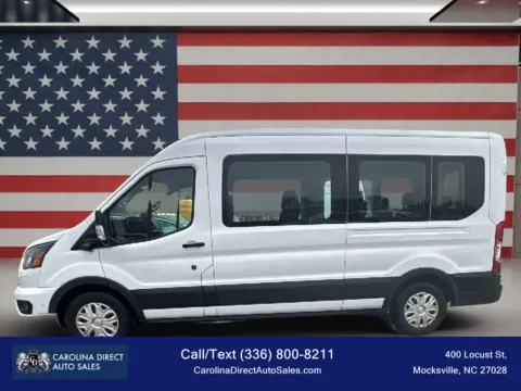 White 2023 Ford Transit 350 Passenger Van XLT w/Medium Roof Van 3D for sale in Mocksville, NC