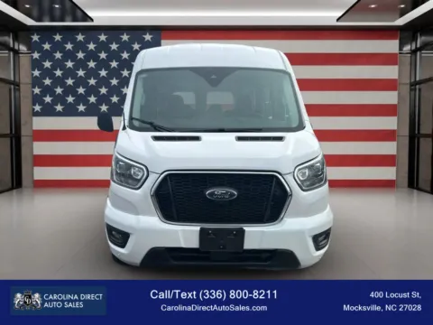 Photos of 2023 Ford Transit 350 Passenger Van XLT w/Medium Roof Van 3D for sale in Mocksville, NC at Carolina Direct Auto Sales