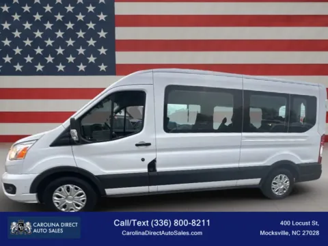 White 2022 Ford Transit 350 Passenger Van XLT w/Medium Roof Van 3D for sale in Mocksville, NC