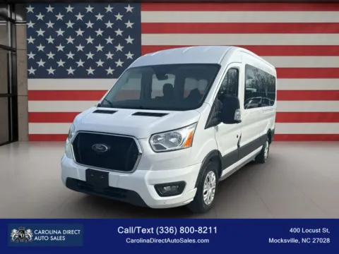 White 2022 Ford Transit 350 Passenger Van XLT w/Medium Roof Van 3D for sale in Mocksville, NC