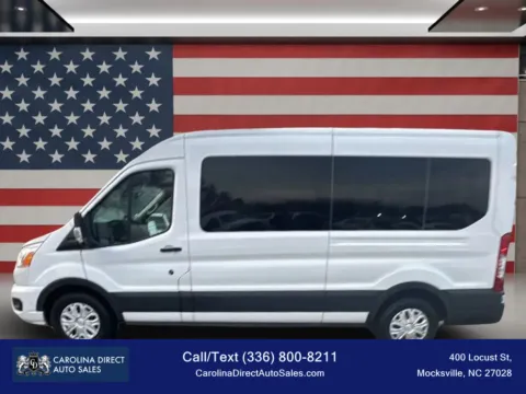 White 2021 Ford Transit 350 Passenger Van XLT w/Medium Roof Van 3D for sale in Mocksville, NC
