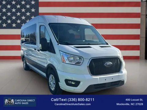 Another view of 2021 Ford Transit 350 Passenger Van XLT w/Medium Roof Van 3D for sale in Mocksville, NC at Carolina Direct Auto Sales