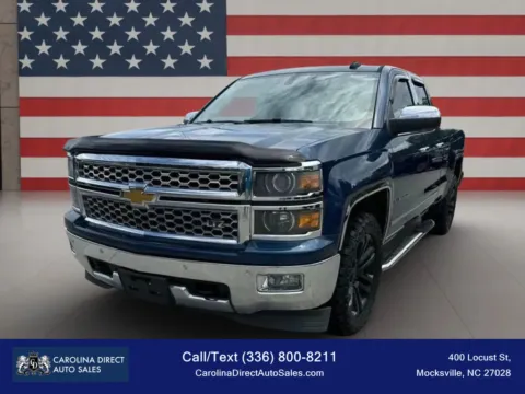 Blue 2015 Chevrolet Silverado 1500 Double Cab LTZ Pickup 4D 6 1/2 ft for sale in Mocksville, NC
