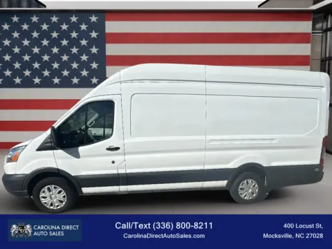White 2018 Ford Transit 350 Van Extended Length High Roof w/Sliding Side Door Van 3D for sale in Mocksville, NC