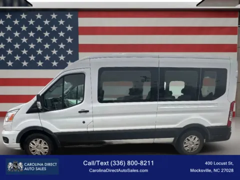 White 2021 Ford Transit 350 Passenger Van XLT w/Medium Roof Van 3D for sale in Mocksville, NC