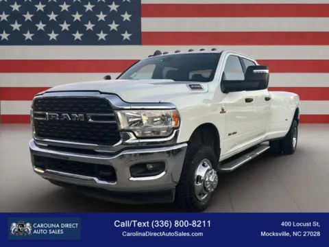 White 2024 Ram 3500 Crew Cab Big Horn Pickup 4D 8 ft for sale in Mocksville, NC