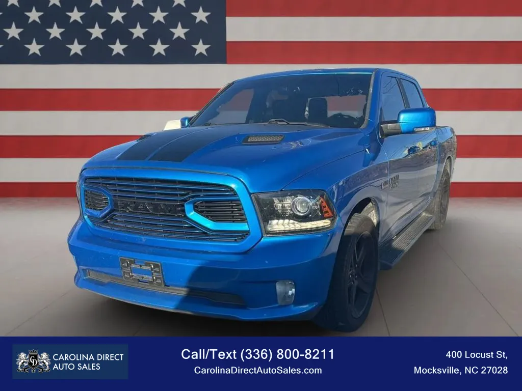 Blue 2018 Ram 1500 Crew Cab Sport Pickup 4D 5 1/2 ft for sale in Mocksville, NC