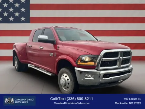 Another view of 2018 Ram 3500 Mega Cab Laramie Pickup 4D 6 1/3 ft for sale in Mocksville, NC at Carolina Direct Auto Sales