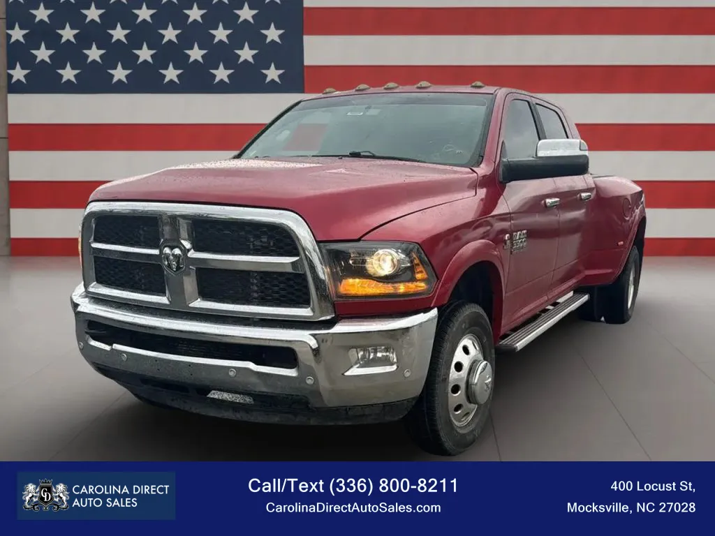 Red 2018 Ram 3500 Mega Cab Laramie Pickup 4D 6 1/3 ft for sale in Mocksville, NC