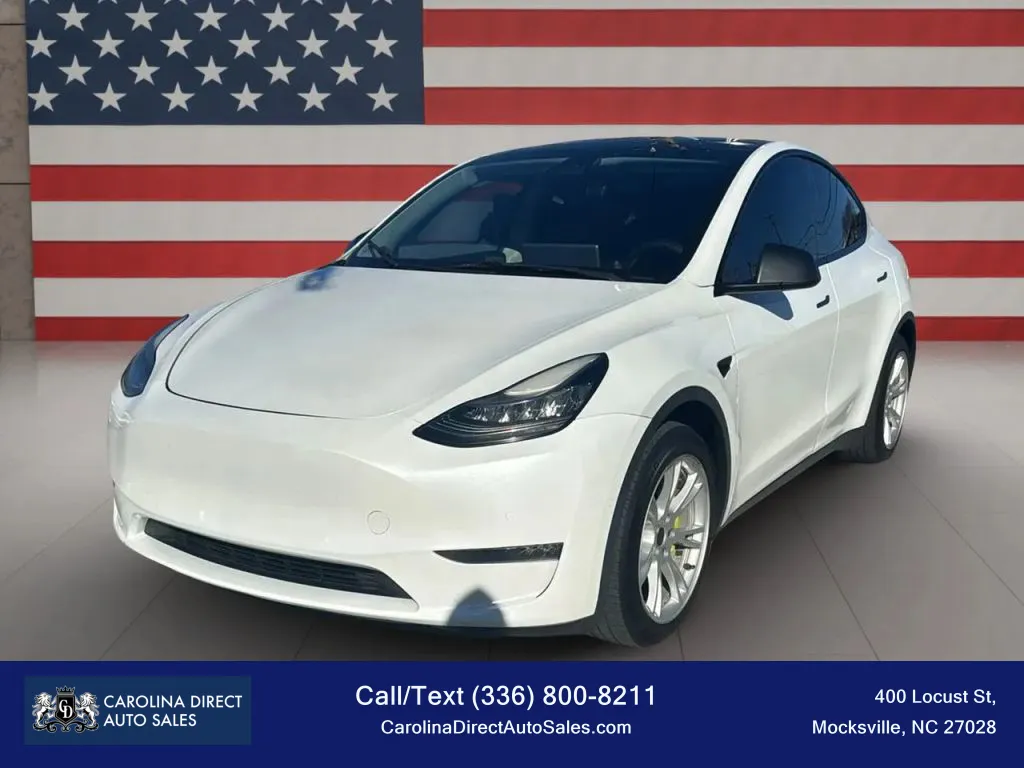 White 2020 Tesla Model Y Long Range Sport Utility 4D for sale in Mocksville, NC