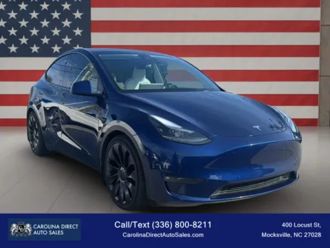 Another view of 2021 Tesla Model Y Performance Sport Utility 4D for sale in Mocksville, NC at Carolina Direct Auto Sales