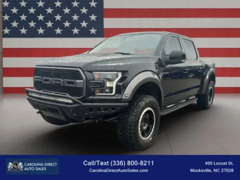 Black 2018 Ford F-150 SuperCrew Cab Raptor Pickup 4D 5 1/2 ft for sale in Mocksville, NC