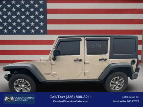 Beige 2016 Jeep Wrangler Unlimited Rubicon Sport Utility 4D for sale in Mocksville, NC