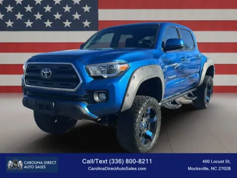 Blue 2016 Toyota Tacoma Double Cab SR5 Pickup 4D 5 ft for sale in Mocksville, NC