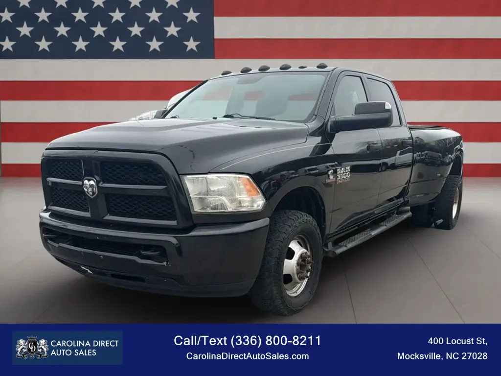 Black 2015 Ram 3500 Crew Cab Tradesman Pickup 4D 8 ft for sale in Mocksville, NC