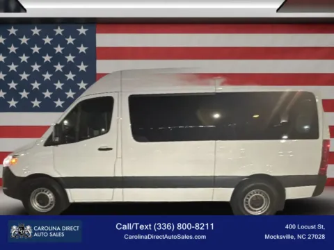 White 2025 Mercedes-Benz Sprinter 2500 Passenger 12-Passenger Standard Roof Van 3D for sale in Mocksville, NC