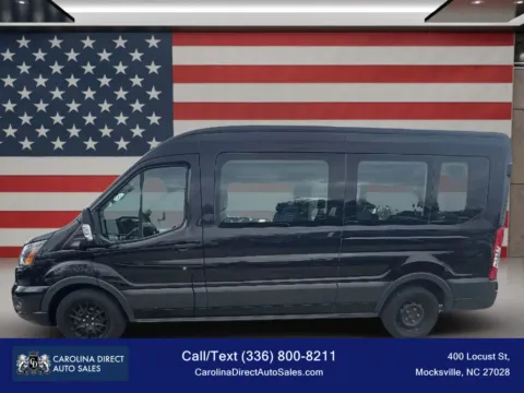 Black 2023 Ford Transit 350 Passenger Van XLT w/Medium Roof Van 3D for sale in Mocksville, NC