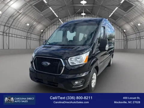 Black 2022 Ford Transit 350 Passenger Van XLT w/Medium Roof Van 3D for sale in Mocksville, NC