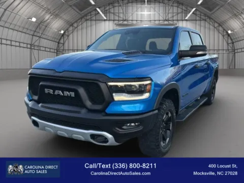 Blue 2022 Ram 1500 Crew Cab Rebel Pickup 4D 5 1/2 ft for sale in Mocksville, NC