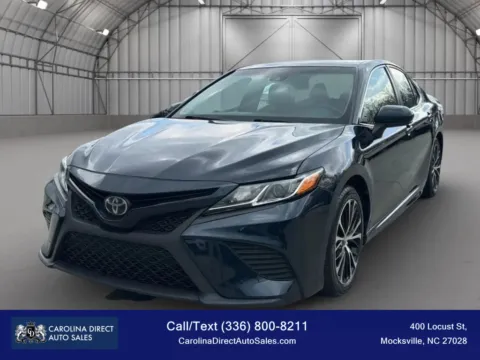 Blue 2018 TOYOTA CAMRY SE 4DR for sale in Mocksville, NC