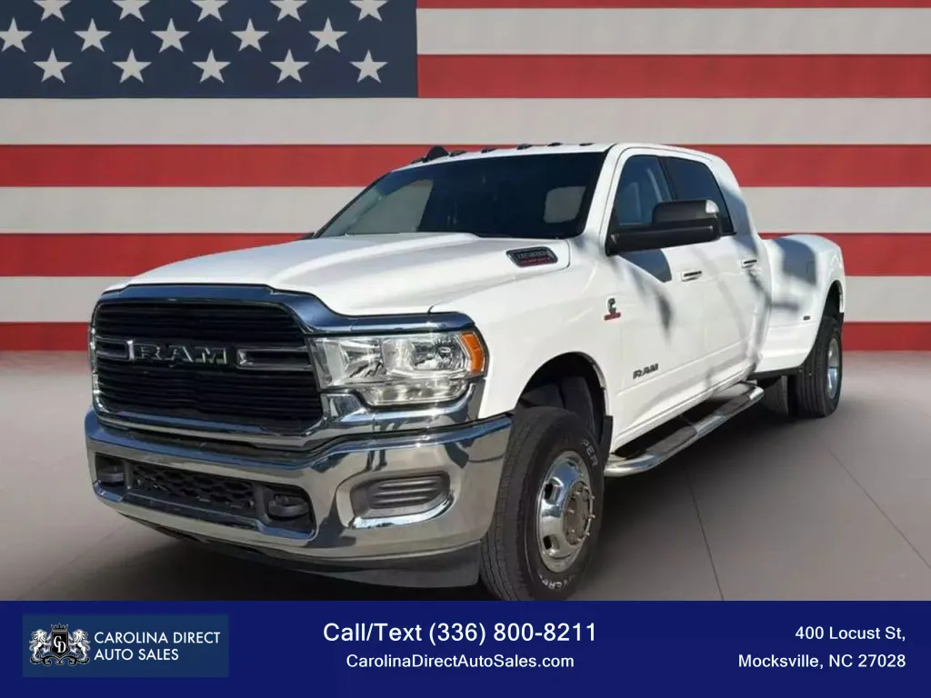 White 2019 Ram 3500 Mega Cab Big Horn Pickup 4D 6 1/3 ft for sale in Mocksville, NC