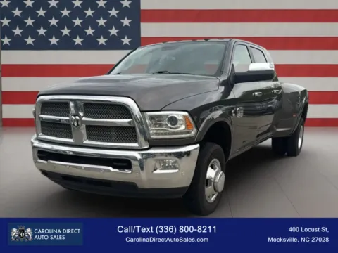 Gray 2016 Ram 3500 Mega Cab Laramie Longhorn Pickup 4D 6 1/3 ft for sale in Mocksville, NC