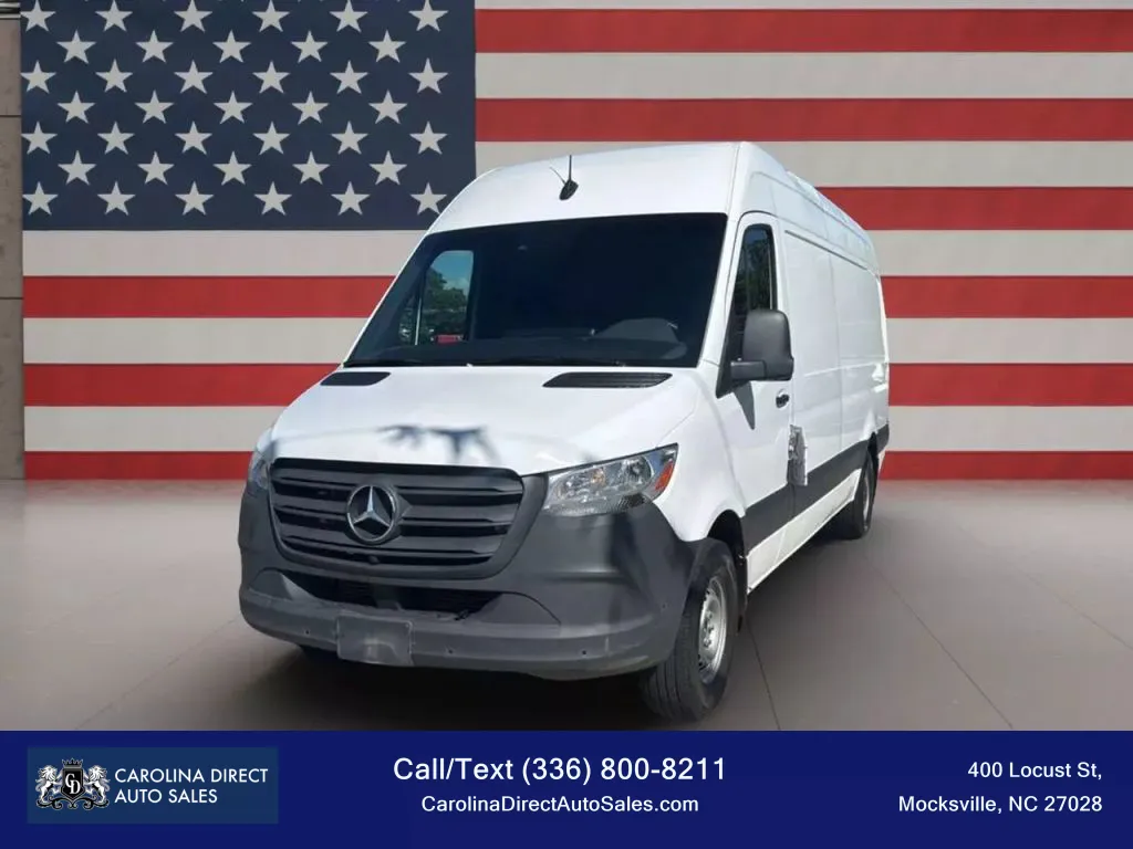 White 2023 Mercedes-Benz Sprinter 2500 Cargo High Roof w/170' WB Van 3D for sale in Mocksville, NC