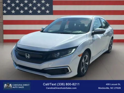 White 2019 Honda Civic LX Sedan 4D for sale in Mocksville, NC