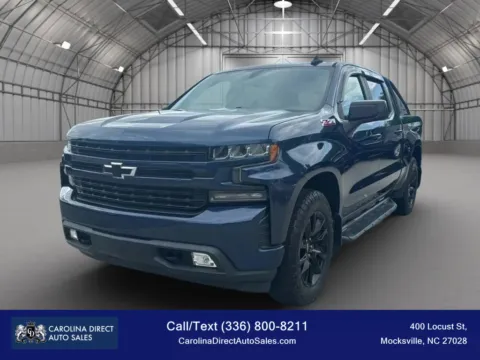 Blue 2019 Chevrolet Silverado 1500 Crew Cab RST Pickup 4D 5 3/4 ft for sale in Mocksville, NC